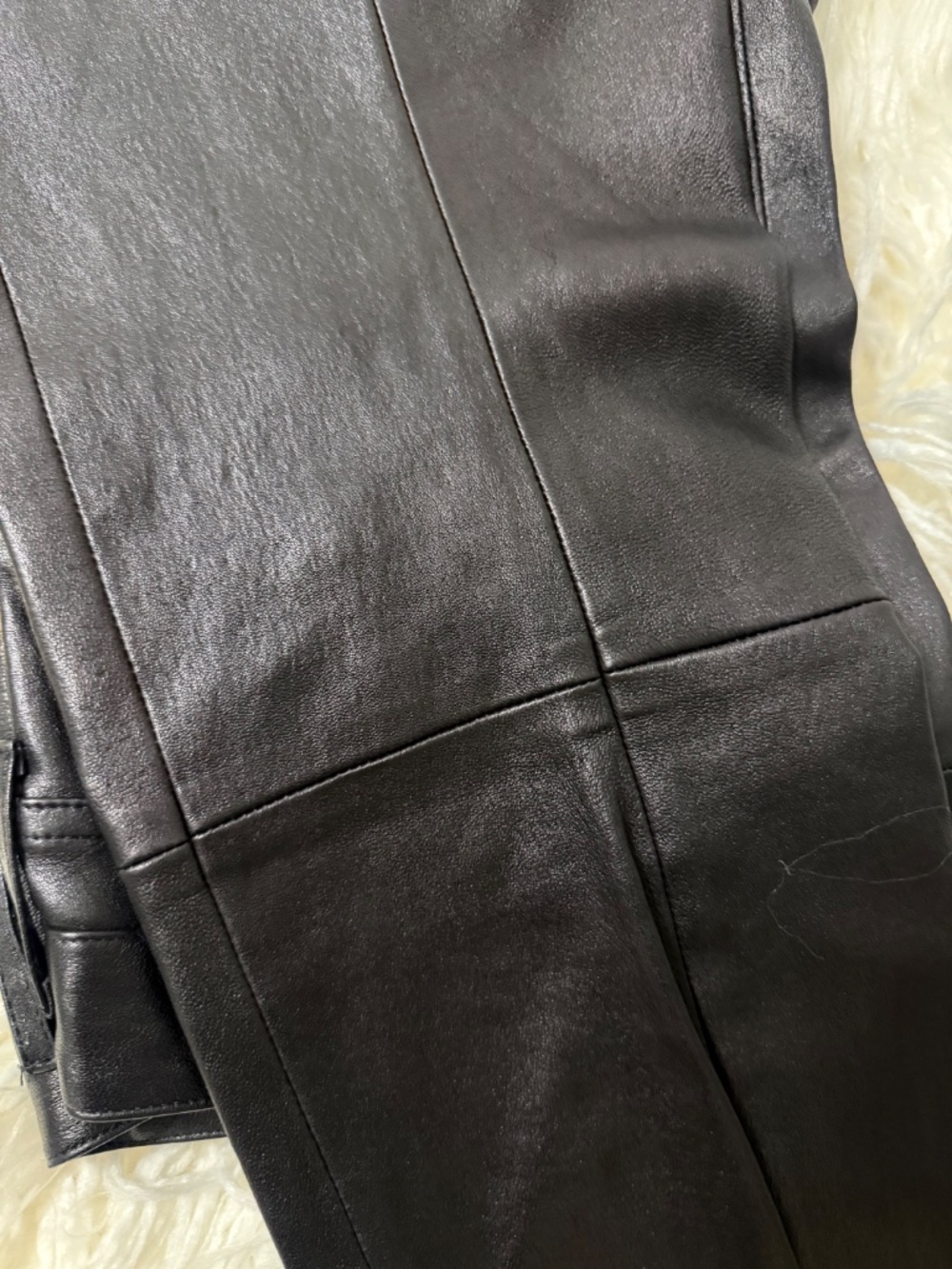 Tory Burch 100% Leather Skinny Leg Pants - Picture 8 of 11